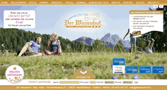 Desktop Screenshot of derwiesenhof.it